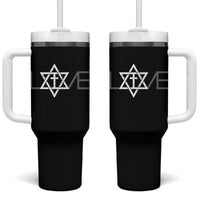 Love Jewish Messianic Christian Cross Star Of David Tumbler With Handle - Wonder Print Shop