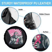 Funny Bigfoot Breast Cancer Awareness Spare Tire Cover Sasquatch Pink Ribbon - Wonder Print Shop