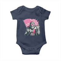 Funny Bigfoot Breast Cancer Awareness Baby Onesie Sasquatch Pink Ribbon - Wonder Print Shop