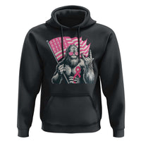 Funny Bigfoot Breast Cancer Awareness Hoodie Sasquatch Pink Ribbon - Wonder Print Shop