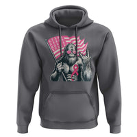 Funny Bigfoot Breast Cancer Awareness Hoodie Sasquatch Pink Ribbon - Wonder Print Shop