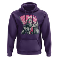 Funny Bigfoot Breast Cancer Awareness Hoodie Sasquatch Pink Ribbon - Wonder Print Shop
