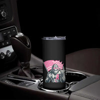 Funny Bigfoot Breast Cancer Awareness Skinny Tumbler Sasquatch Pink Ribbon - Wonder Print Shop