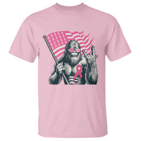 Funny Bigfoot Breast Cancer Awareness T Shirt Sasquatch Pink Ribbon - Wonder Print Shop