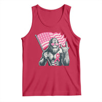 Funny Bigfoot Breast Cancer Awareness Tank Top Sasquatch Pink Ribbon - Wonder Print Shop