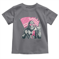 Funny Bigfoot Breast Cancer Awareness Toddler T Shirt Sasquatch Pink Ribbon - Wonder Print Shop
