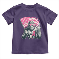 Funny Bigfoot Breast Cancer Awareness Toddler T Shirt Sasquatch Pink Ribbon - Wonder Print Shop