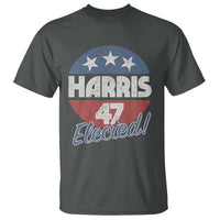 Harris For President T Shirt Harris Elected 47 American Flag - Wonder Print Shop
