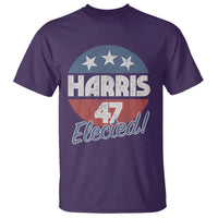 Harris For President T Shirt Harris Elected 47 American Flag - Wonder Print Shop