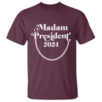 Harris Supporter T Shirt Madam President 2024 First Female President Election - Wonder Print Shop