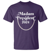 Harris Supporter T Shirt Madam President 2024 First Female President Election - Wonder Print Shop
