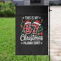 This Is My 67 Christmas Pajama Garden Flag Six Seven Meme Xmas - Wonder Print Shop