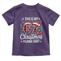 This Is My 67 Christmas Pajama Toddler T Shirt Six Seven Meme Xmas - Wonder Print Shop