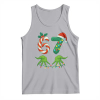 Funny Six Seven Christmas 67 Meme Gen Alpha Slang Elf Hands Tank Top - Wonder Print Shop