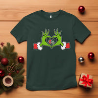 Funny Six Seven Christmas 67 Meme Gen Alpha Elf Heart Hands T Shirt - Wonder Print Shop