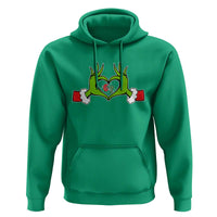 Funny Six Seven Christmas 67 Meme Gen Alpha Elf Heart Hands Hoodie - Wonder Print Shop