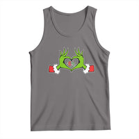 Funny Six Seven Christmas 67 Meme Gen Alpha Elf Heart Hands Tank Top - Wonder Print Shop