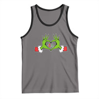Funny Six Seven Christmas 67 Meme Gen Alpha Elf Heart Hands Tank Top - Wonder Print Shop