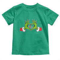 Funny Six Seven Christmas 67 Meme Gen Alpha Elf Heart Hands Toddler T Shirt - Wonder Print Shop