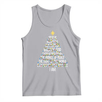 Christian Christmas Tank Top Jesus Wonderful Counselor Mighty God Xmas Tree - Wonder Print Shop