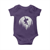 Funny Snowboard Cowboy Moon Snowboarding Winter Sports Baby Onesie - Wonder Print Shop
