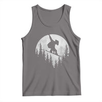 Funny Snowboard Cowboy Moon Snowboarding Winter Sports Tank Top - Wonder Print Shop