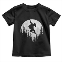 Funny Snowboard Cowboy Moon Snowboarding Winter Sports Toddler T Shirt - Wonder Print Shop