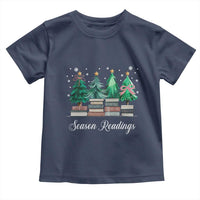 Funny Christmas Book Toddler T Shirt Season Readings Xmas Tree Bookworm Teacher Librarian - Wonder Print Shop