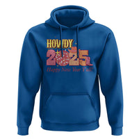 Howdy 2025 Hoodie Happy New Year Y'all Sparkling Cowgirl