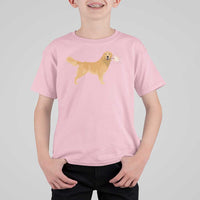 Funny Golden Retriever Dog New Year 2025 Fireworks T Shirt For Kid - Wonder Print Shop
