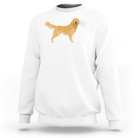 Funny Golden Retriever Dog New Year 2025 Fireworks Sweatshirt - Wonder Print Shop