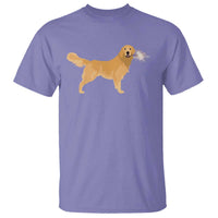 Funny Golden Retriever Dog New Year 2025 Fireworks T Shirt - Wonder Print Shop
