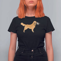 Funny Golden Retriever Dog New Year 2025 Fireworks T Shirt For Women - Wonder Print Shop