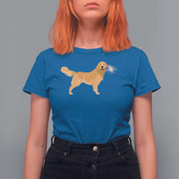 Funny Golden Retriever Dog New Year 2025 Fireworks T Shirt For Women - Wonder Print Shop