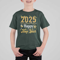 Happy New Year 2025 T Shirt For Kid New Year's Eve Party Family Matching - Wonder Print Shop