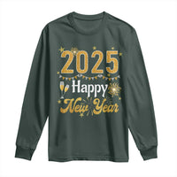 Happy New Year 2025 Long Sleeve Shirt New Year's Eve Party Family Matching