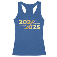 Happy New Year 2025 Goodbye 2024 Welcome 2025 Racerback Tank Top