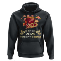 Chinese Lunar New Year 2025 Year Of The Snake Hoodie Cherry Blossom