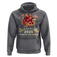 Chinese Lunar New Year 2025 Year Of The Snake Hoodie Cherry Blossom