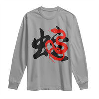 Happy Chinese New Year 2025 Long Sleeve Shirt Calligraphy Year Of The Snake