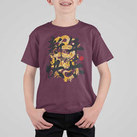 Happy Chinese New Year 2025 T Shirt For Kid Calligraphy Year Of The Snake Flowers - Wonder Print Shop