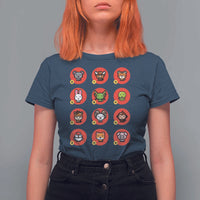 Funny Chinese New Year Zodiac Animals T Shirt For Women - Wonder Print Shop