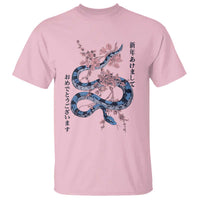 Happy Japanese New Year 2025 T Shirt Year Of The Snake Sakura Cherry Blossom - Wonder Print Shop