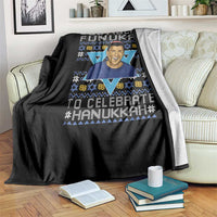 Funny So Much Funukah To Celebrate Hanukkah Sandler Throw Blanket - Wonder Print Shop
