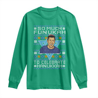 Funny So Much Funukah To Celebrate Hanukkah Sandler Long Sleeve Shirt - Wonder Print Shop