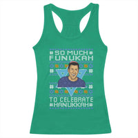 Funny So Much Funukah To Celebrate Hanukkah Sandler Racerback Tank Top - Wonder Print Shop