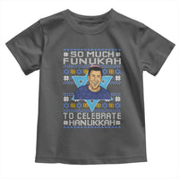 Funny So Much Funukah To Celebrate Hanukkah Sandler Toddler T Shirt - Wonder Print Shop