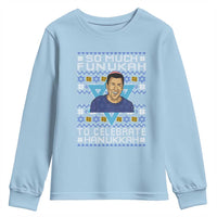 Funny So Much Funukah To Celebrate Hanukkah Sandler Youth Sweatshirt - Wonder Print Shop