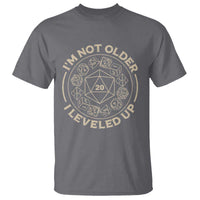 Funny RPG Gamer I'm Not Older I Leveled Up T Shirt Vintage D20 Tabletop Dice - Wonder Print Shop