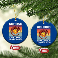 ADHD&D Roll For Concentration Ceramic Ornament Funny RPG Gamer D20 Tabletop Dice - Wonder Print Shop